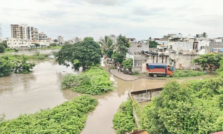 दक्षिण सोलापुरात अनेक गावांचा संपर्क तुटला, नद्यांच्या पाणी पातळीत वाढ, शेतकऱ्यांना अन् नागरिकांना सतर्कतेचा इशारा 1 दक्षिण सोलापुरात अनेक गावांचा संपर्क तुटला, नद्यांच्या पाणी पातळीत वाढ, शेतकऱ्यांना अन् नागरिकांना सतर्कतेचा इशारा