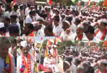 गळ्यात कांद्याच्या माळा. सरकारविरोधात जोरदार घोषणाबाजी