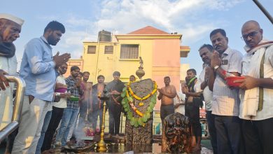 शनैश्वर जयंती निमित्त शनीशिराळ तालुका माढा येथे जयंती साजरी